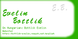 evelin bottlik business card